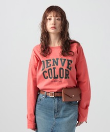 BAYFLOW | [ヴィンテージ感のある風合い]ピグメントロゴロンT(Tシャツ/カットソー)