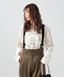 BAYFLOW（ベイフロー）の「[ヴィンテージ感のある風合い]ピグメントロゴロンT（Tシャツ/カットソー）」