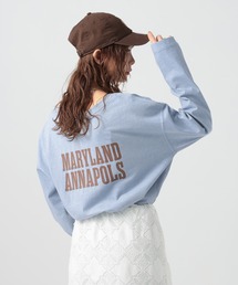 BAYFLOW（ベイフロー）の「[ヴィンテージ感のある風合い]ピグメントロゴロンT（Tシャツ/カットソー）」