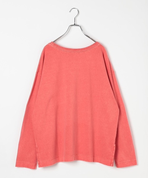 BAYFLOW（ベイフロー）の「[ヴィンテージ感のある風合い]ピグメントロゴロンT（Tシャツ/カットソー・レディース・オフホワイト/レッド/ネイビー/ベージュ/チャコール/ライトブルー・MEDIUM/SMALL）」の17枚目の写真