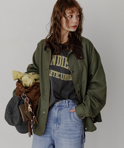 セール】[ヴィンテージ感のある風合い]ピグメントロゴロンT（Tシャツ