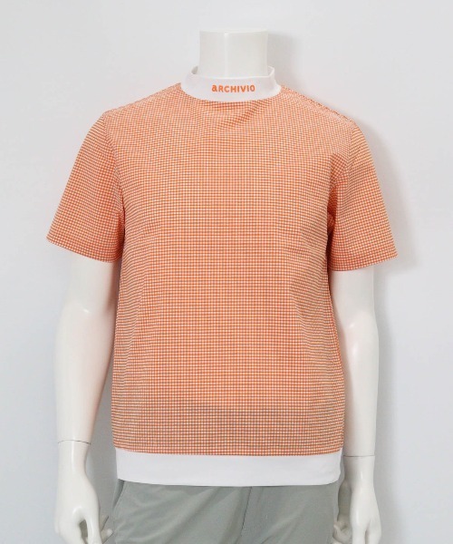 archivio(アルチビオ)の「<MENS>サッカーギンガム冷感プルオーバー(Tシャツ/カットソー・メンズ・ブラック/オレンジ/グリーン・LL/L/M)」の14枚目の写真