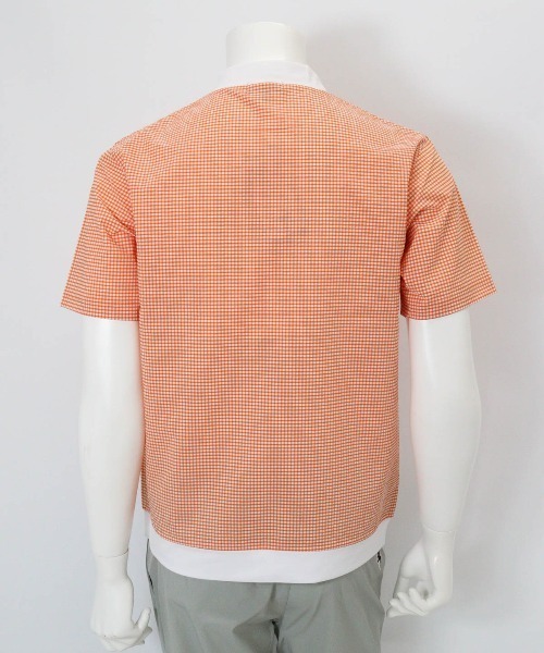 archivio(アルチビオ)の「<MENS>サッカーギンガム冷感プルオーバー(Tシャツ/カットソー・メンズ・ブラック/オレンジ/グリーン・LL/L/M)」の15枚目の写真