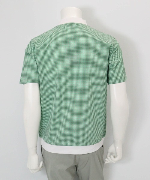 archivio(アルチビオ)の「<MENS>サッカーギンガム冷感プルオーバー(Tシャツ/カットソー・メンズ・ブラック/オレンジ/グリーン・LL/L/M)」の13枚目の写真