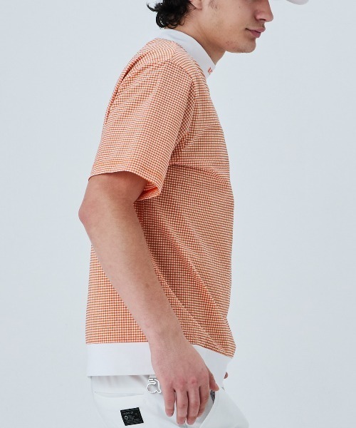 archivio(アルチビオ)の「<MENS>サッカーギンガム冷感プルオーバー(Tシャツ/カットソー・メンズ・ブラック/オレンジ/グリーン・LL/L/M)」の18枚目の写真