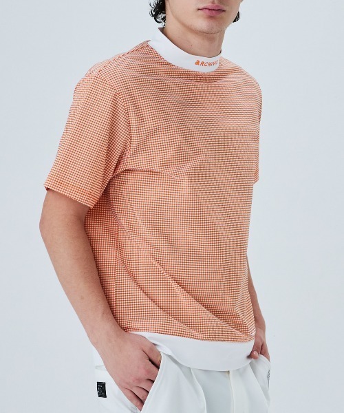 archivio(アルチビオ)の「<MENS>サッカーギンガム冷感プルオーバー(Tシャツ/カットソー・メンズ・ブラック/オレンジ/グリーン・LL/L/M)」の19枚目の写真