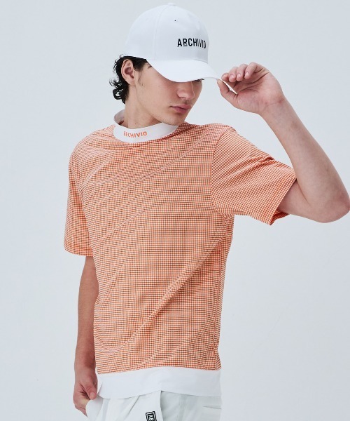 archivio(アルチビオ)の「<MENS>サッカーギンガム冷感プルオーバー(Tシャツ/カットソー・メンズ・ブラック/オレンジ/グリーン・LL/L/M)」の20枚目の写真