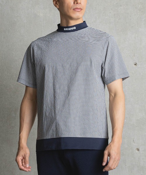 archivio(アルチビオ)の「<MENS>サッカーギンガム冷感プルオーバー(Tシャツ/カットソー・メンズ・ブラック/オレンジ/グリーン・LL/L/M)」の22枚目の写真