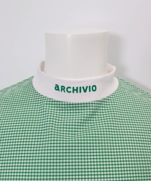 archivio(アルチビオ)の「<MENS>サッカーギンガム冷感プルオーバー(Tシャツ/カットソー・メンズ・ブラック/オレンジ/グリーン・LL/L/M)」の5枚目の写真