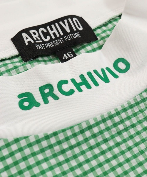 archivio(アルチビオ)の「<MENS>サッカーギンガム冷感プルオーバー(Tシャツ/カットソー・メンズ・ブラック/オレンジ/グリーン・LL/L/M)」の6枚目の写真