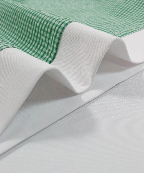 archivio(アルチビオ)の「<MENS>サッカーギンガム冷感プルオーバー(Tシャツ/カットソー・メンズ・ブラック/オレンジ/グリーン・LL/L/M)」の8枚目の写真