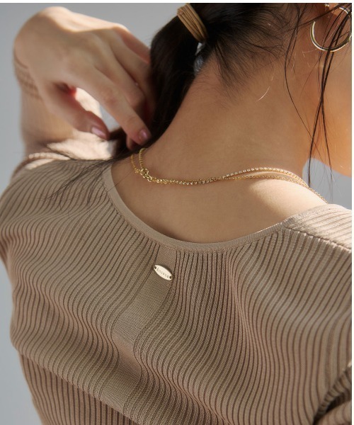 anuans（アニュアンス）の「2way ダイヤレーンネックレス（ネックレス・レディース・ゴールド/シルバー・F）」の5枚目の写真