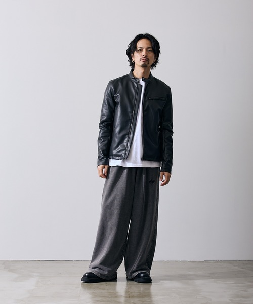 improves(インプローブス)の「PU シングル ライダースジャケット(ライダースジャケット・メンズ・ブラック・SMALL/MEDIUM/LARGE/X-LARGE)」の22枚目の写真