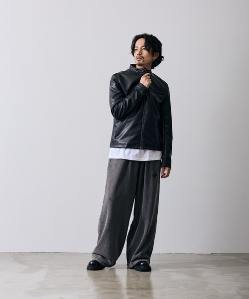 improves(インプローブス)の「PU シングル ライダースジャケット(ライダースジャケット・メンズ・ブラック・SMALL/MEDIUM/LARGE/X-LARGE)」の18枚目の写真