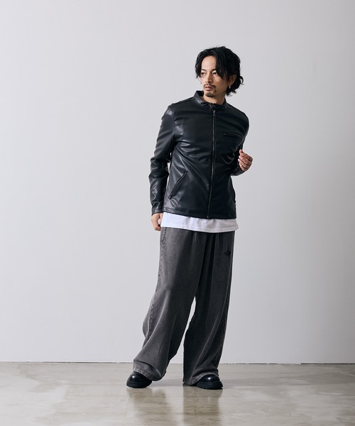 improves(インプローブス)の「PU シングル ライダースジャケット(ライダースジャケット・メンズ・ブラック・SMALL/MEDIUM/LARGE/X-LARGE)」の20枚目の写真