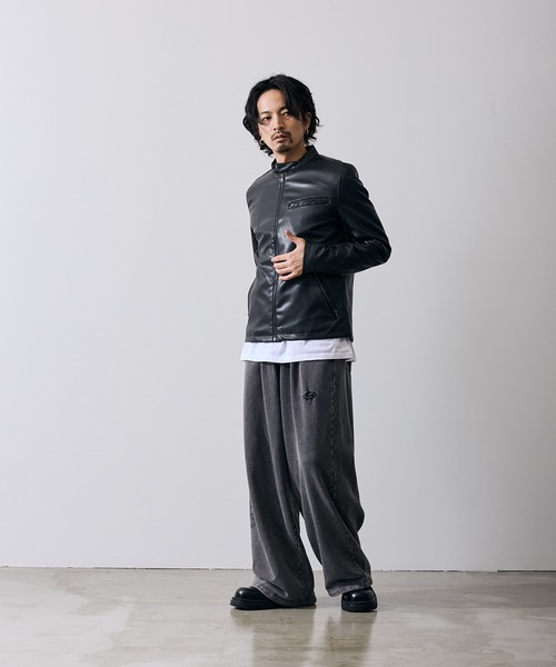 improves(インプローブス)の「PU シングル ライダースジャケット(ライダースジャケット・メンズ・ブラック・SMALL/MEDIUM/LARGE/X-LARGE)」の21枚目の写真