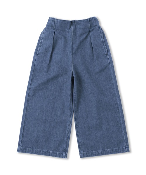 無印良品（ムジルシリョウヒン）の「キッズ　ライトオンスデニムワイドパンツ（その他パンツ・キッズ・ブルー/ライトブルー/ダークネイビー・110/120/130/140/150）」の2枚目の写真