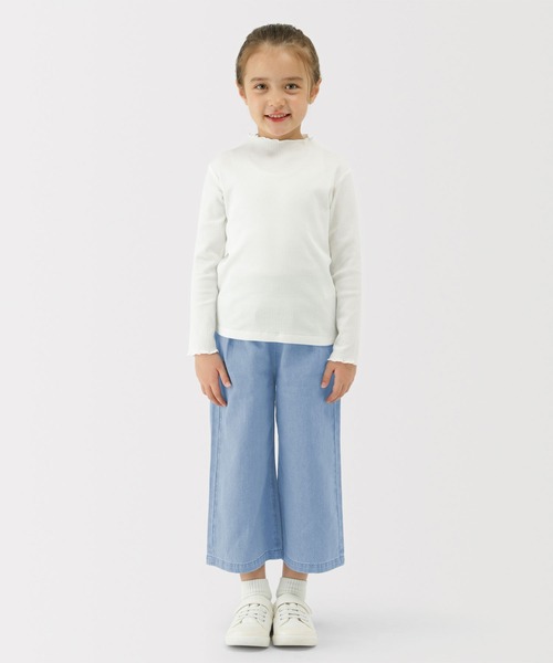 無印良品（ムジルシリョウヒン）の「キッズ　ライトオンスデニムワイドパンツ（その他パンツ・キッズ・ブルー/ライトブルー/ダークネイビー・110/120/130/140/150）」の7枚目の写真