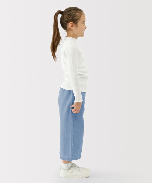 無印良品（ムジルシリョウヒン）の「キッズ　ライトオンスデニムワイドパンツ（その他パンツ・キッズ・ブルー/ライトブルー/ダークネイビー・110/120/130/140/150）」の11枚目の写真