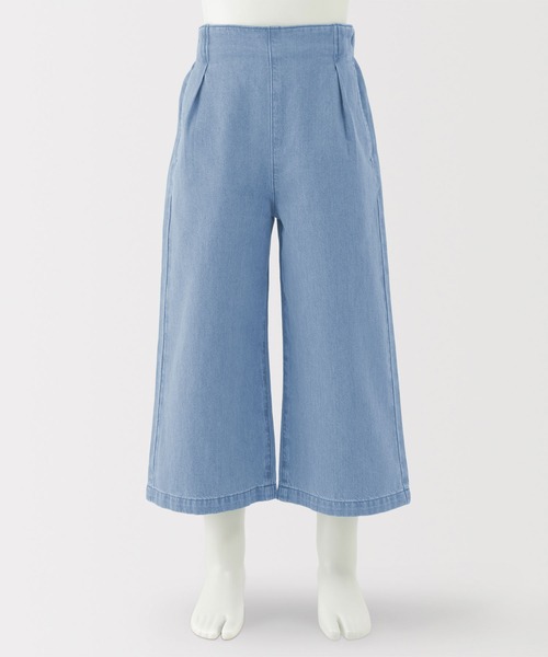 無印良品（ムジルシリョウヒン）の「キッズ　ライトオンスデニムワイドパンツ（その他パンツ・キッズ・ブルー/ライトブルー/ダークネイビー・110/120/130/140/150）」の13枚目の写真