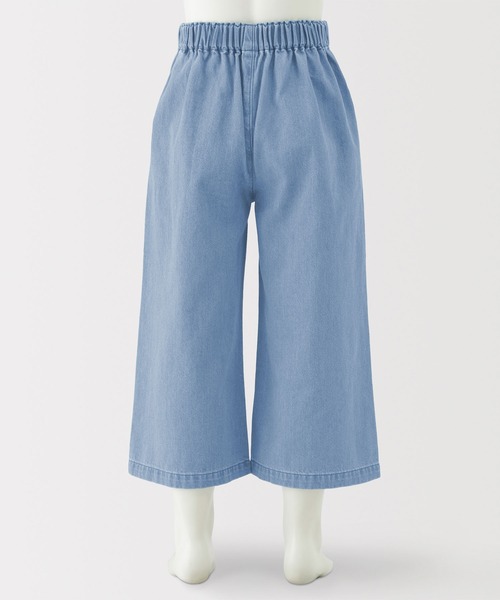 無印良品（ムジルシリョウヒン）の「キッズ　ライトオンスデニムワイドパンツ（その他パンツ・キッズ・ブルー/ライトブルー/ダークネイビー・110/120/130/140/150）」の9枚目の写真