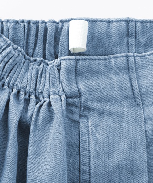 無印良品（ムジルシリョウヒン）の「キッズ　ライトオンスデニムワイドパンツ（その他パンツ・キッズ・ブルー/ライトブルー/ダークネイビー・110/120/130/140/150）」の6枚目の写真