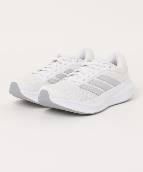 adidas（アディダス）の「《adidas》RESPONSEランナー2（スニーカー・メンズ・ブラック×ブラック/ブラック×ホワイト/ホワイト×ホワイト/ダークブルー・23.0cm/23.5cm/24.0cm/24.5cm/25.0cm/25.5cm/26.0cm/26.5cm/27.0cm/27.5cm/28.0cm/22.5cm）」の2枚目の写真