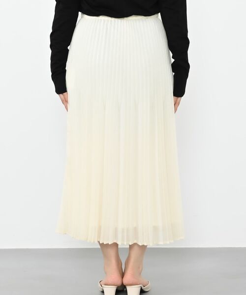 COHINA（コヒナ）の「エアリーミックスプリーツスカート 【低身長・小柄女性】（スカート・レディース・ホワイト/ブルー・REGULAR/SHORT）」の9枚目の写真