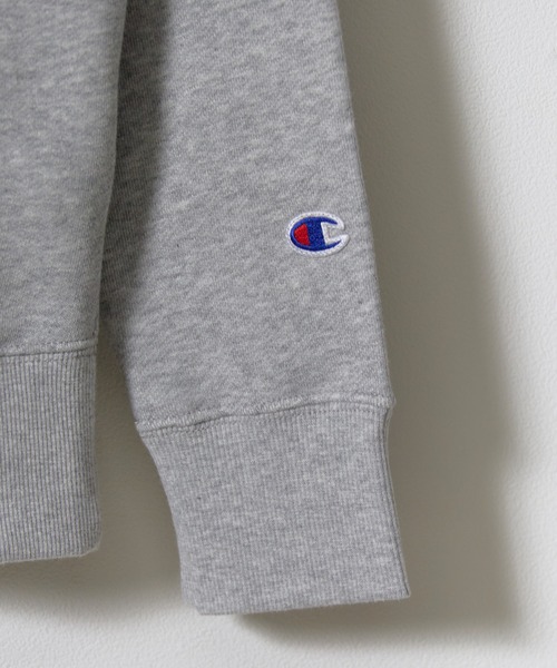 Champion(チャンピオン)の「Champion/チャンピオン HALF ZIP SWEATSHIRT ブランドロゴ USAコットン 裏毛仕様 ハーフジップスウェット トレーナー 2026秋冬 秋服(スウェット・メンズ・スカイブルー/ブラック/グレー/ダークネイビー/ライトグリーン・M/L/XL)」の9枚目の写真