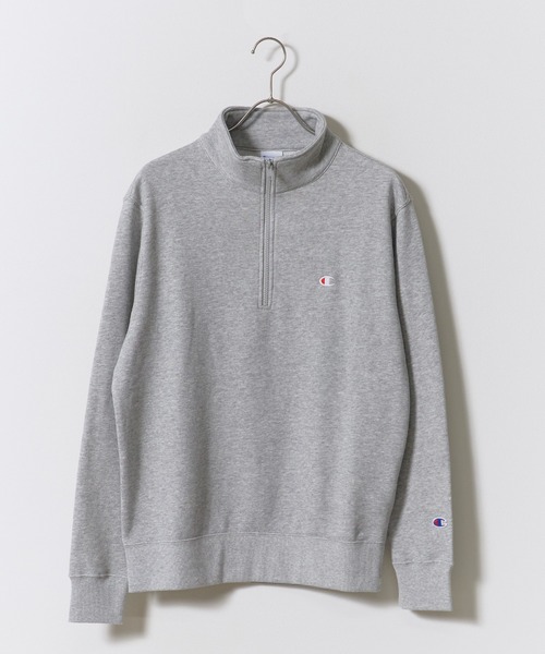 Champion(チャンピオン)の「Champion/チャンピオン HALF ZIP SWEATSHIRT ブランドロゴ USAコットン 裏毛仕様 ハーフジップスウェット トレーナー 2026秋冬 秋服(スウェット・メンズ・スカイブルー/ブラック/グレー/ダークネイビー/ライトグリーン・M/L/XL)」の13枚目の写真