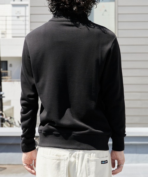 Champion(チャンピオン)の「Champion/チャンピオン HALF ZIP SWEATSHIRT ブランドロゴ USAコットン 裏毛仕様 ハーフジップスウェット トレーナー 2026秋冬 秋服(スウェット・メンズ・スカイブルー/ブラック/グレー/ダークネイビー/ライトグリーン・M/L/XL)」の20枚目の写真