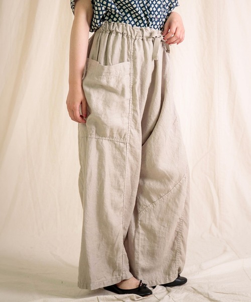 Brocante（ブロカント）の「[Brocante / ブロカント] リネンツイル ポムパンツ（その他パンツ・レディース・モカ/グレー/ブラック/グレイッシュベージュ・2）」の4枚目の写真
