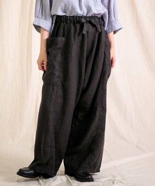 Brocante（ブロカント）の「[Brocante / ブロカント] リネンツイル ポムパンツ（その他パンツ・レディース・モカ/グレー/ブラック/グレイッシュベージュ・2）」の2枚目の写真