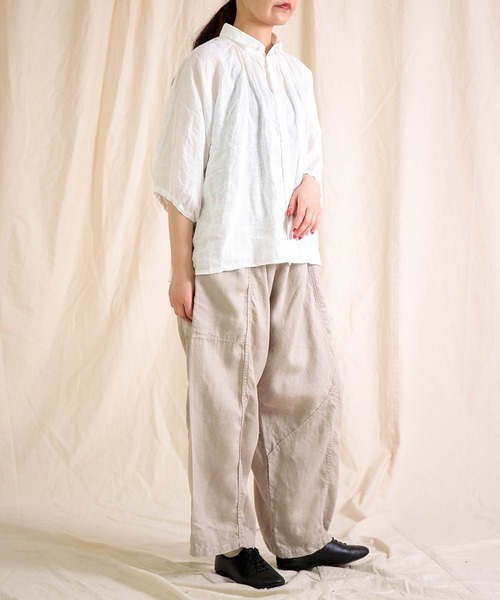 Brocante（ブロカント）の「[Brocante / ブロカント] リネンツイル ポムパンツ（その他パンツ・レディース・モカ/グレー/ブラック/グレイッシュベージュ・2）」の10枚目の写真