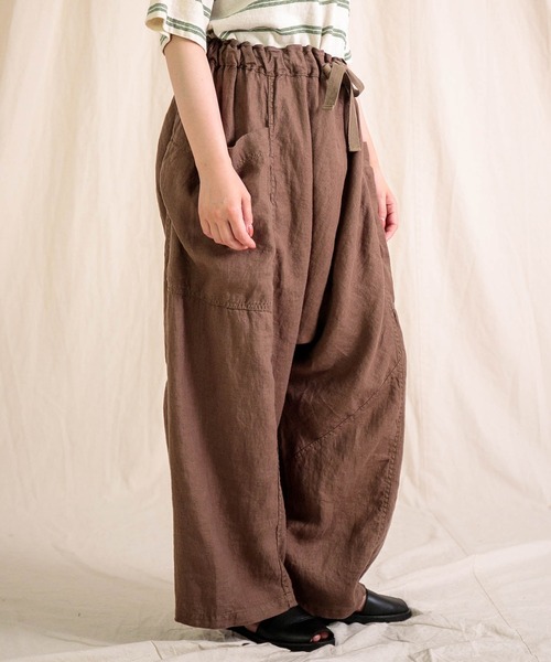 Brocante（ブロカント）の「[Brocante / ブロカント] リネンツイル ポムパンツ（その他パンツ・レディース・モカ/グレー/ブラック/グレイッシュベージュ・2）」の21枚目の写真