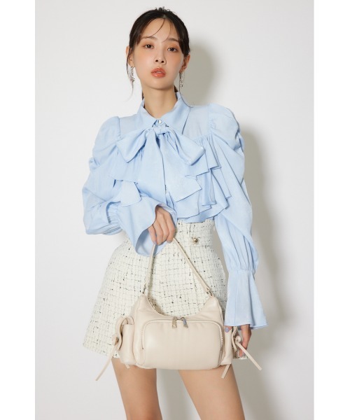 rienda(リエンダ)の「3ポケットミニリボンショルダーBAG(ショルダーバッグ・レディース・ブラック/ベージュ/ホワイト・FREE)」の10枚目の写真