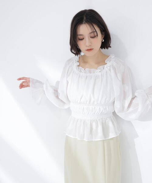 セール】◇フラワージャガードブラウス（シャツ/ブラウス）｜NATURAL