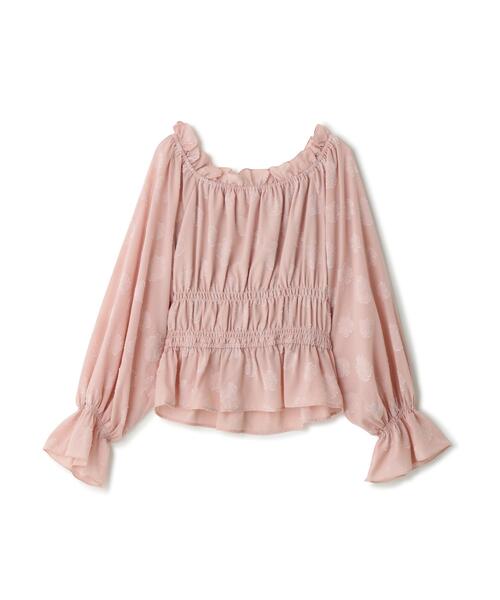 NATURAL BEAUTY BASIC(ナチュラルビューティーベーシック)の「◇フラワージャガードブラウス(シャツ/ブラウス・レディース・ピンク/ライトグリーン/オフホワイト・FREE)」の12枚目の写真