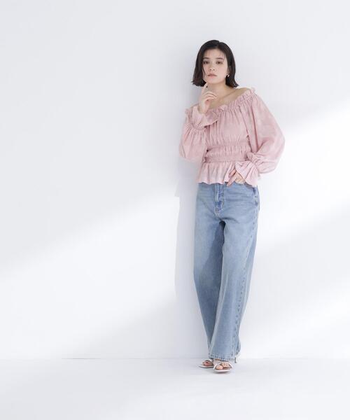 NATURAL BEAUTY BASIC(ナチュラルビューティーベーシック)の「◇フラワージャガードブラウス(シャツ/ブラウス・レディース・ピンク/ライトグリーン/オフホワイト・FREE)」の17枚目の写真
