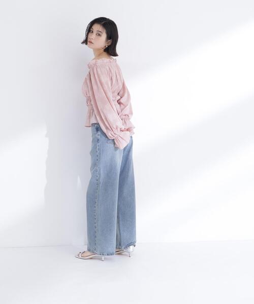 NATURAL BEAUTY BASIC(ナチュラルビューティーベーシック)の「◇フラワージャガードブラウス(シャツ/ブラウス・レディース・ピンク/ライトグリーン/オフホワイト・FREE)」の18枚目の写真