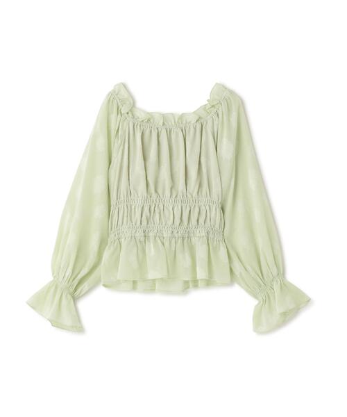 NATURAL BEAUTY BASIC(ナチュラルビューティーベーシック)の「◇フラワージャガードブラウス(シャツ/ブラウス・レディース・ピンク/ライトグリーン/オフホワイト・FREE)」の20枚目の写真