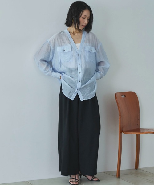 Doux archives(ドゥアルシーヴ)の「多機能ツータックワイドパンツ(その他パンツ・レディース・ブラック/グレー/オフホワイト・MEDIUM/SMALL)」の21枚目の写真