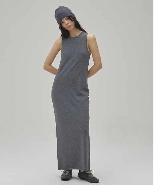 TODAYFUL(トゥデイフル)の「Cottonwool Pencil Dress(ワンピース・レディース・グレー/ブラック・38inch/36inch)」の1枚目の写真