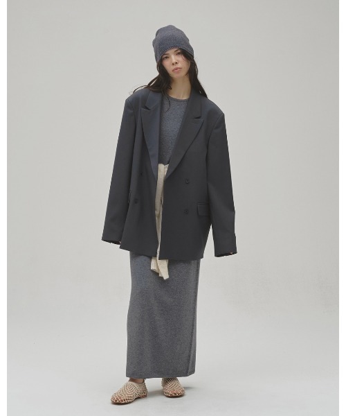 TODAYFUL(トゥデイフル)の「Cottonwool Pencil Dress(ワンピース・レディース・グレー/ブラック・38inch/36inch)」の4枚目の写真