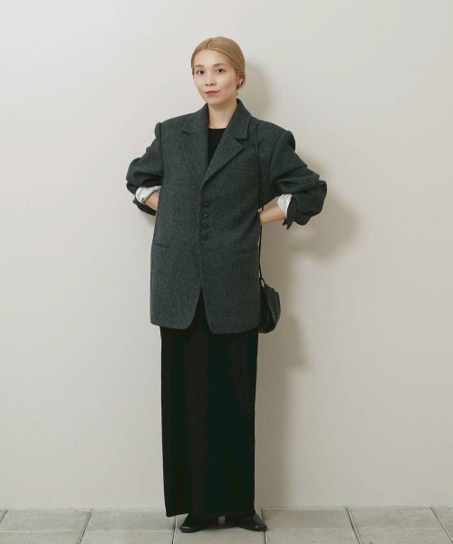 TODAYFUL(トゥデイフル)の「Cottonwool Pencil Dress(ワンピース・レディース・グレー/ブラック・38inch/36inch)」の16枚目の写真