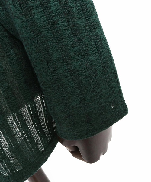 Jih Nunc(ジーヌンク)の「mlt5584-ディープVキーネックカットソー(JIH-R1179)(Tシャツ/カットソー・メンズ・ホワイト/ブラック/ダークグリーン・S/M/L)」の15枚目の写真