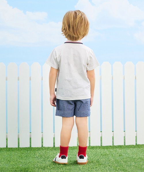 combimini(コンビミニ)の「ダンガリー2WAYショートパンツ(その他パンツ・キッズ・ブルー・80/90/100/110/120)」の7枚目の写真