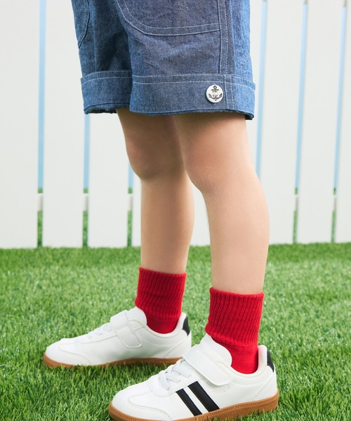 combimini(コンビミニ)の「ダンガリー2WAYショートパンツ(その他パンツ・キッズ・ブルー・80/90/100/110/120)」の11枚目の写真