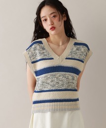 RAGEBLUE | マルチボーダーニットベスト(ベスト)