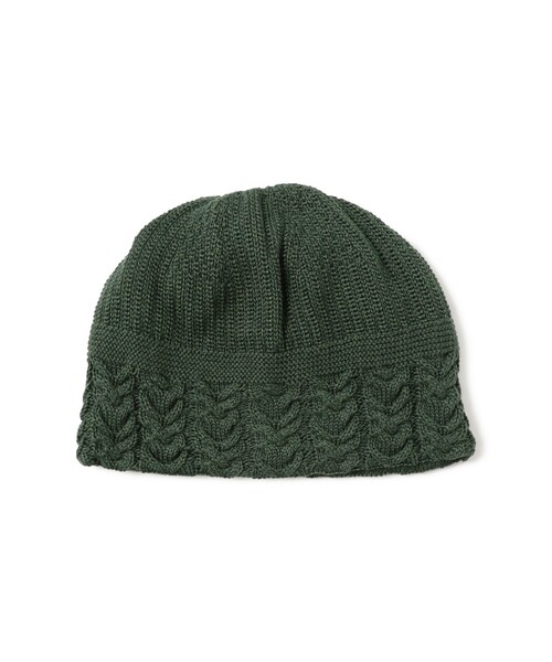 BEAMS（ビームス）の「ユニーク ニット ハット（ニットキャップ/ビーニー・メンズ・ナチュラル/ブラック/グリーン・ONE SIZE）」の3枚目の写真